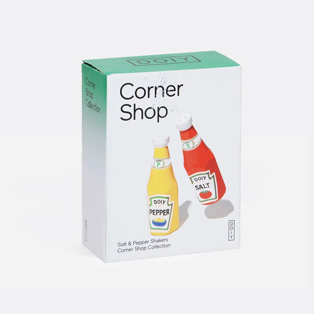 DOIY Salz- & Pfefferstreuer „Corner Shop Ketchup & Mustard“ | DOIY | Lustige Salzstreuer