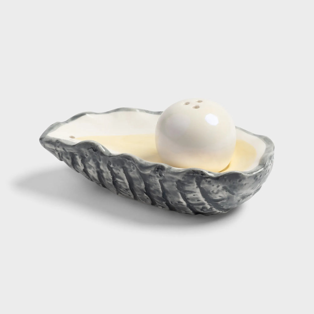 &Klevering Salz- & Pfefferstreuer „Oyster“ | Salziges mit Meeres-Flair | &Klevering