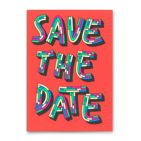 Deli Cards Postkarte "Save the Date" | Schöne Karte für Einladungen