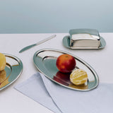 HAY Schale „Essential Steel Oval Dish Medium“ | Edelstahl | HAY