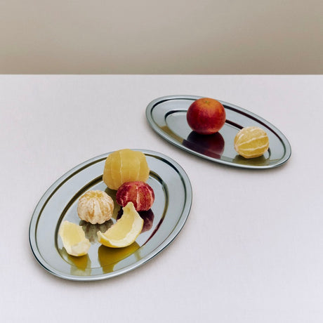 HAY Schale „Essential Steel Oval Dish Medium“ | Edelstahl | HAY