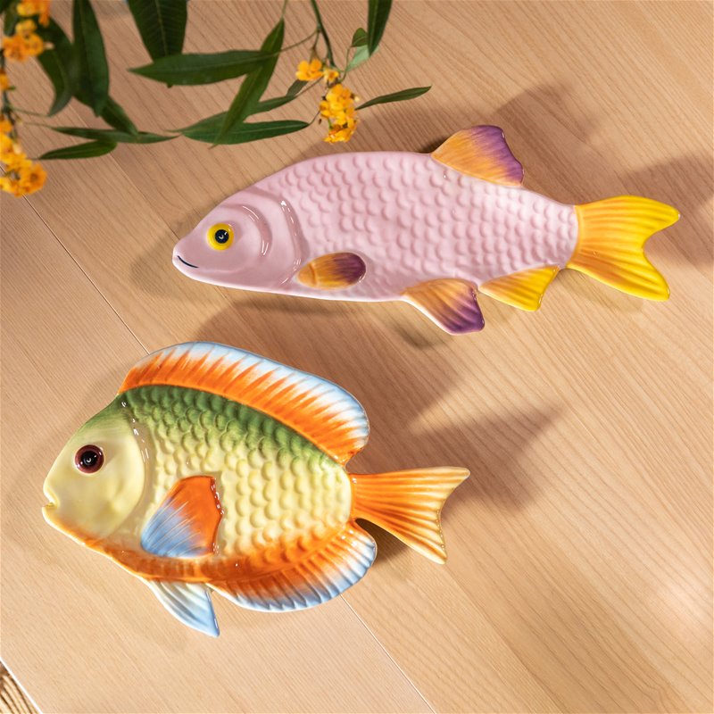&Klevering Schale &Klevering “Fisch Snapper” | 31,5x13 cm | Lebendige Farben