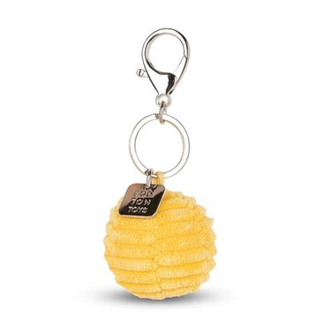 Bon Ton Toys Schlüsselanhänger “Smiley” Yellow Cord | Kuscheliger Anhänger | Bon Ton Toys