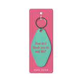 Ohh Deer Schlüsselanhänger “Motel Block You in Real Life” | Retro Key Tag | Ohh Deer