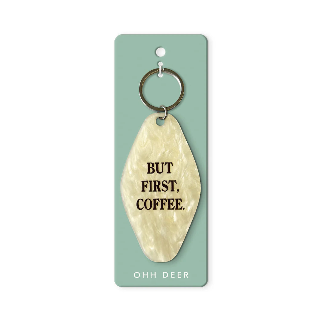 Ohh Deer Schlüsselanhänger “Motel Coffee” | Retro Key Tag | Ohh Deer