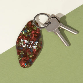 Ohh Deer Schlüsselanhänger “Motel Manifest That Shit” | Retro Key Tag | Ohh Deer