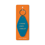 Ohh Deer Schlüsselanhänger “Motel Phone Keys Wallet” | Retro Motel Key Tag | Ohh Deer