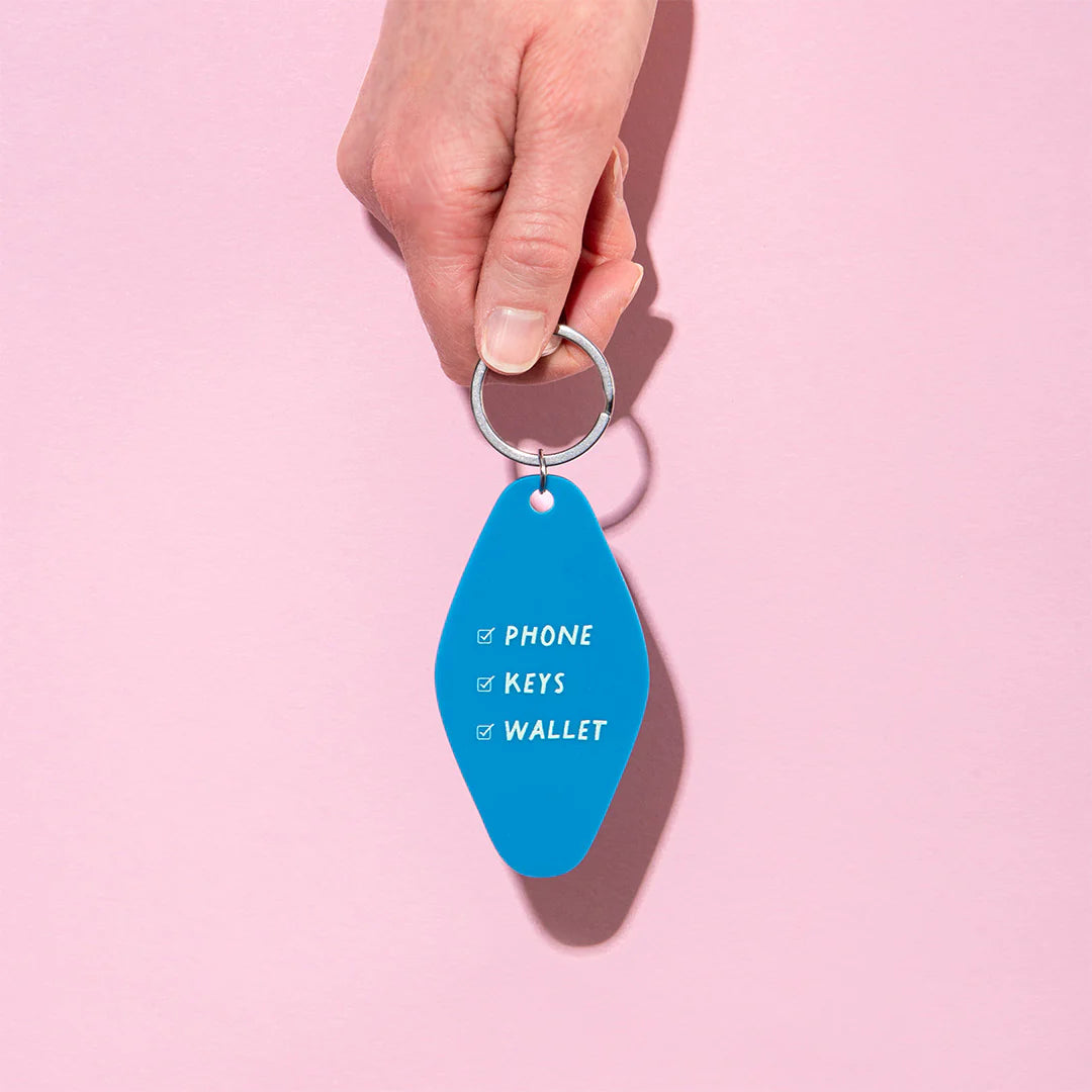 Ohh Deer Schlüsselanhänger “Motel Phone Keys Wallet” | Retro Motel Key Tag | Ohh Deer