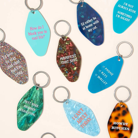 Ohh Deer Schlüsselanhänger “Motel Block You in Real Life” | Retro Key Tag | Ohh Deer