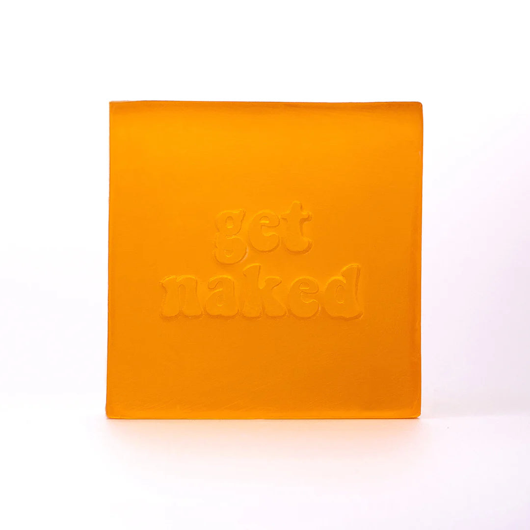 dearsoap Seife “Get Naked” Orange | Mandarinen-Duft mit Witz | dearsoap