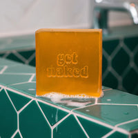 dearsoap Seife “Get Naked” Orange | Mandarinen-Duft mit Witz | dearsoap