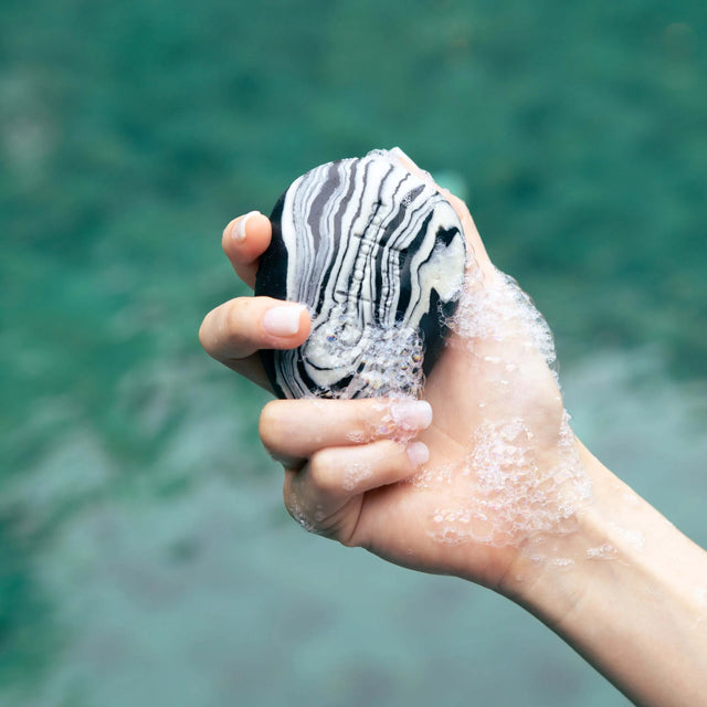 Soapi Seife “Stone Soap Coconut Charcoal” | Aktivkohle Pflege | Soapi