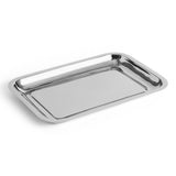 HAY Servierplatte „Essential Steel Rectangular Tray Small“ | Edelstahl | HAY