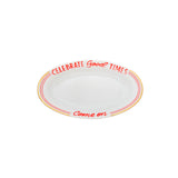 Bitossi Home Servierschale Oval “Good Times” 17 x 10 cm | Design mit Botschaft | Bitossi Home