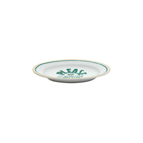 Bitossi Home Servierschale Oval “No Dancing” 24 x 16 cm | Mit Statement Print | Bitossi Home