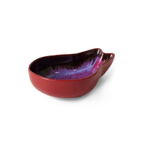 HKLiving Servierteller HKliving "Dragonfruit" | Aubergine, Keramik, Retro