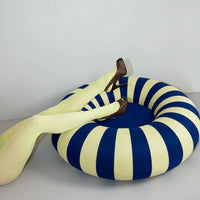 Studio About Sitzkissen Studio About "Float Medium" | Dunkelblau & Gelb | Weich & Dekorativ