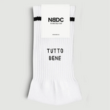 NO BAD DAYS CLUB Socken NBDC "Tutto Bene" | Weiß, Baumwoll-Mix, Komfort