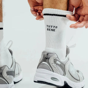 NO BAD DAYS CLUB Socken NBDC "Tutto Bene" | Weiß, Baumwoll-Mix, Komfort