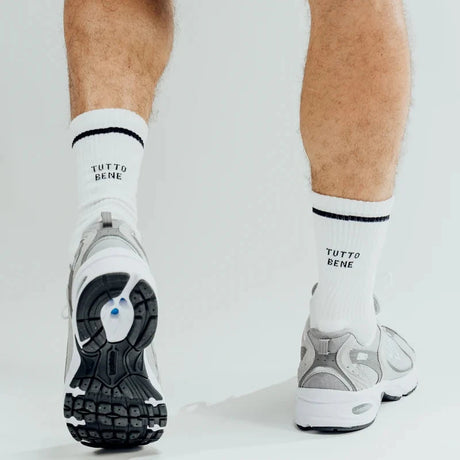NO BAD DAYS CLUB Socken NBDC "Tutto Bene" | Weiß, Baumwoll-Mix, Komfort
