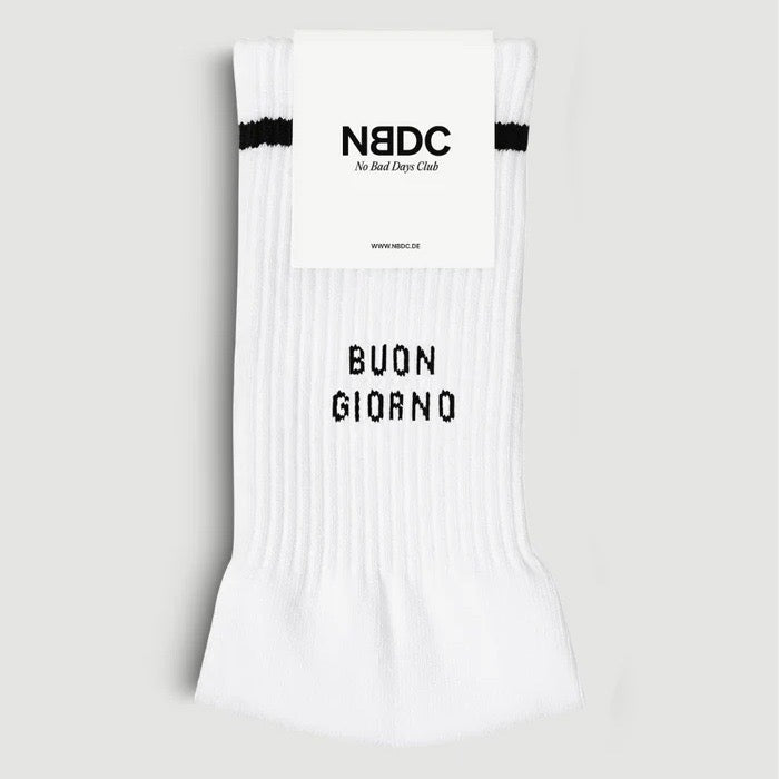 NO BAD DAYS CLUB Socken NO BAD DAYS CLUB “Buon Giorno” | Baumwolle | Start in den Tag