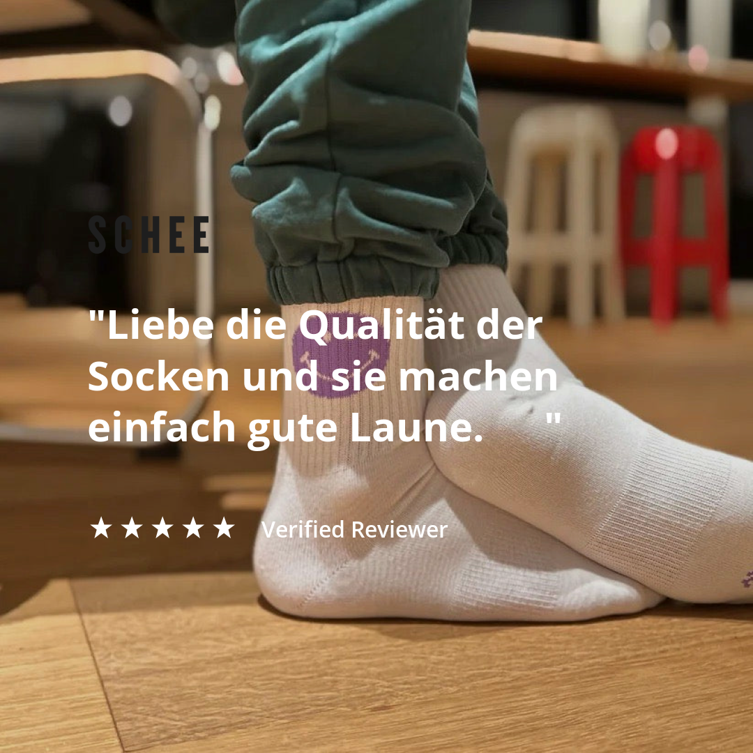 J.Clay Socken "Purple Smile" | Gute Laune garantiert | J.Clay