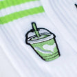 Fashion Drinks Bio-Baumwollsocken “Iced Matcha Latte Stripes” | Fashion Drinks