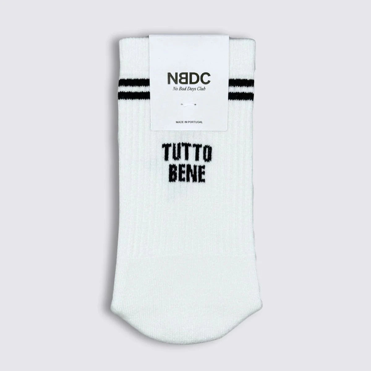 NO BAD DAYS CLUB Socken NBDC "Tutto Bene" | Weiß, Baumwoll-Mix, Komfort