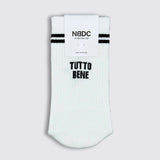 NO BAD DAYS CLUB Socken NBDC "Tutto Bene" | Weiß, Baumwoll-Mix, Komfort