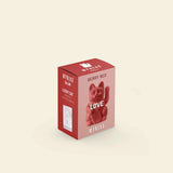 Donkey Products Solar-Winkekatze „Lucky Cat Solar Berry Red“ | Solarfigur | Donkey Products