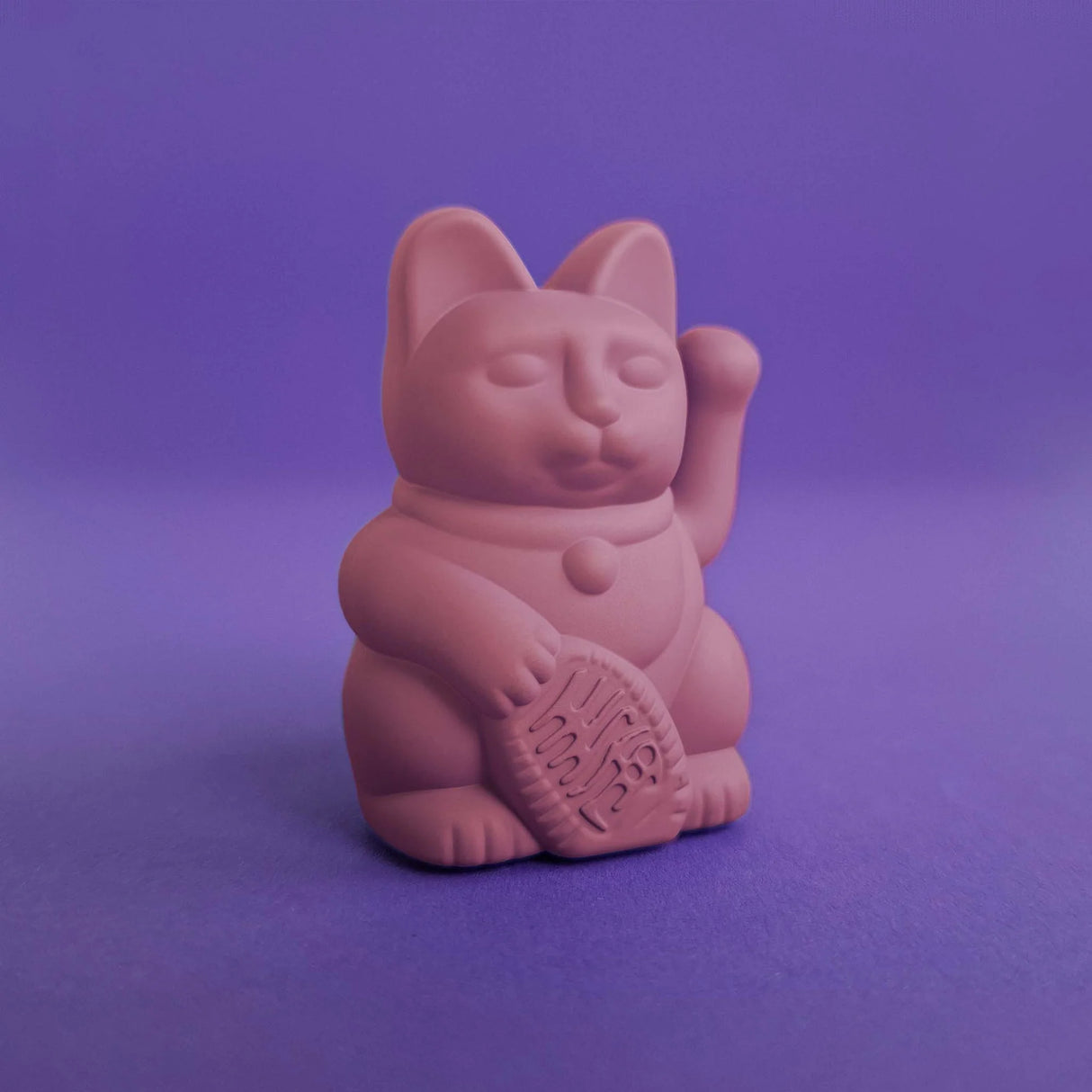 Donkey Products Solar-Winkekatze „Lucky Cat Solar Berry Red“ | Solarfigur | Donkey Products