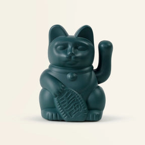 Donkey Products Solar-Winkekatze „Lucky Cat Solar Green“ | Glückskatze | Donkey Products