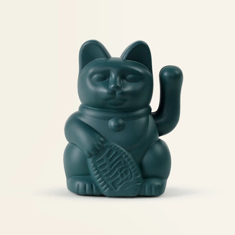 Donkey Products Solar-Winkekatze „Lucky Cat Solar Green“ | Glückskatze | Donkey Products