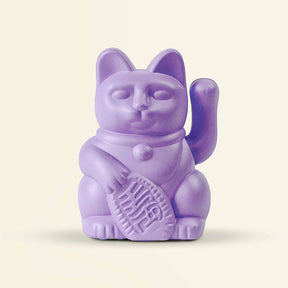 Donkey Products Solar-Winkekatze „Lucky Cat Solar Lila“ | Winkekatze | Donkey Products