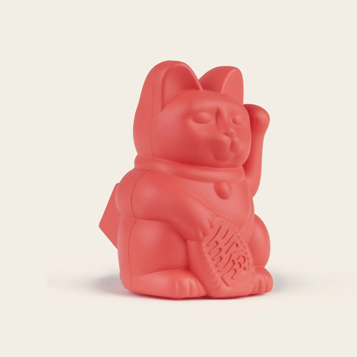 Donkey Products Solar-Winkekatze „Lucky Cat Solar Neon Orange“ | Gute Laune | Donkey Products