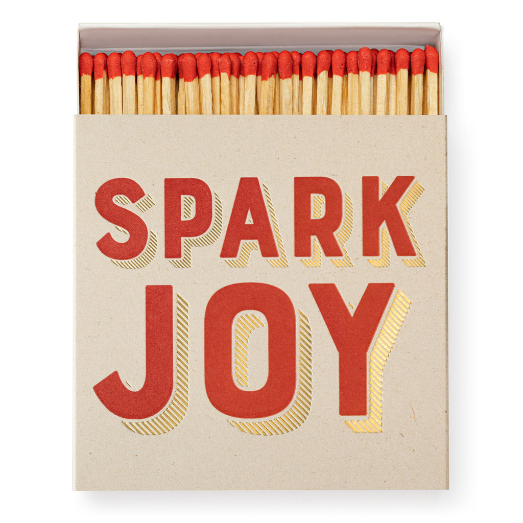 Archivist Lange Streichhölzer "Spark Joy" von The Archivist | 100 Stück in Square Matchbox