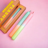 pinkstories Stabkerzen Pinkstories "Rainbow Studio Flashy" | 2 Stk., Handgemacht