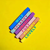 pinkstories Stabkerzen Pinkstories "Rainbow Studio Flashy" | 2 Stk., Handgemacht