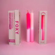 pinkstories Stabkerzen Pinkstories "Rainbow Studio Foxy" | 2 Stk., Handgemacht