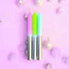 pinkstories Stabkerzen “X-Mas Jewel-like Kiwi” (3 Stk.) | Funkelnd schön | pinkstories