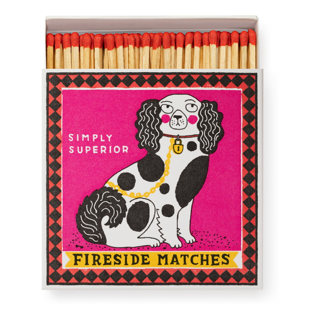 Archivist Lange Streichhölzer „Staffordshire Figures“ von Archivist | 100 Stück in Square Matchbox