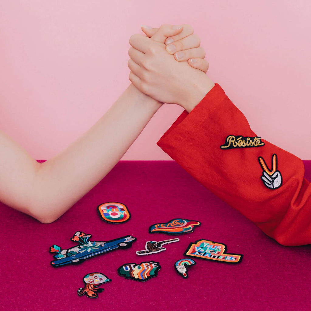 Macon&Lesquoy Stick zum Aufbügeln “Einsiedlerkrebs” | Schrill & strandbereit | Macon&Lesquoy