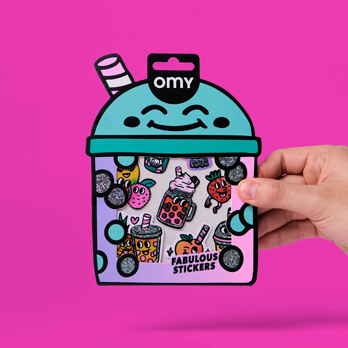 OMY Sticker „Big Bubble Tea“ | extra groß & verspielt | OMY