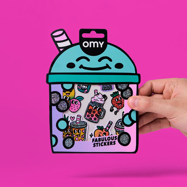 OMY Sticker „Big Bubble Tea“ | extra groß & verspielt | OMY