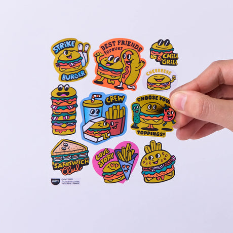 OMY Sticker „Big Burger“ | extra groß & verspielt | OMY
