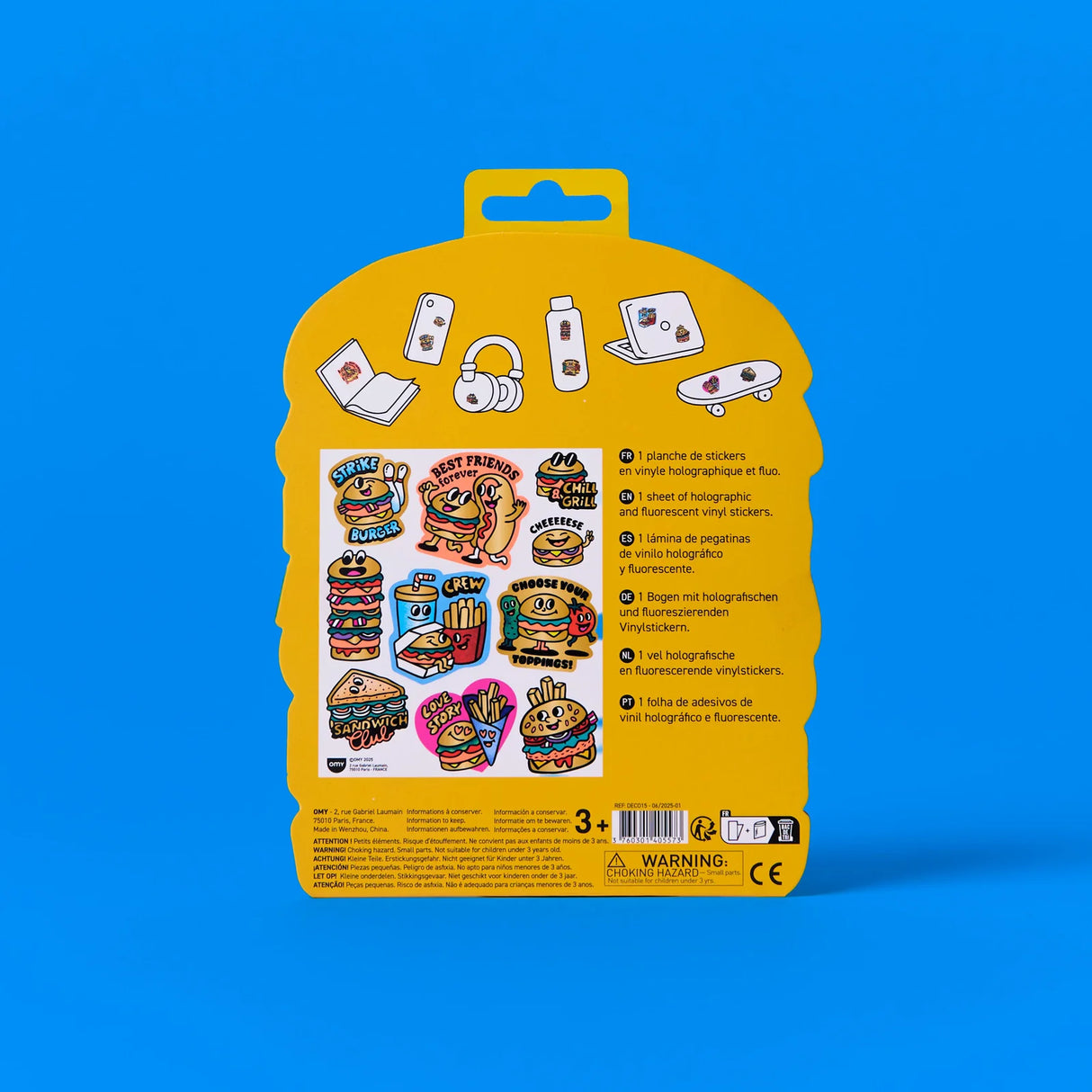 OMY Sticker „Big Burger“ | extra groß & verspielt | OMY