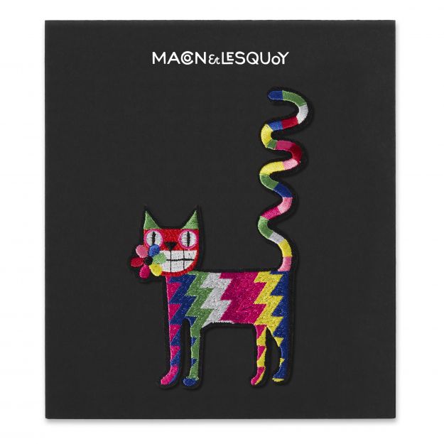 Macon&Lesquoy Stick zum Aufbügeln “Fantasticat” | Superheld auf Samtpfoten | Macon&Lesquoy