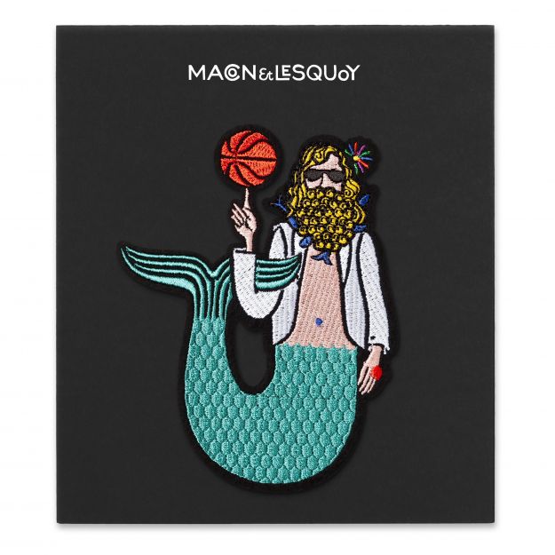 Macon&Lesquoy Stick zum Aufbügeln “Meerjungmann” | Unterwasser-Charme | Macon&Lesquoy