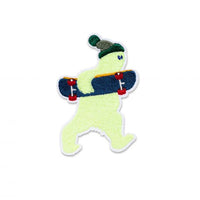 Macon&Lesquoy Stick zum Aufbügeln “Phosphoreszierender Yeti” | Leuchtet im Dunkeln | Macon&Lesquoy