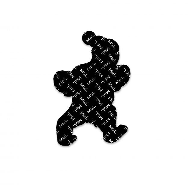 Macon&Lesquoy Stick zum Aufbügeln “Phosphoreszierender Yeti” | Leuchtet im Dunkeln | Macon&Lesquoy